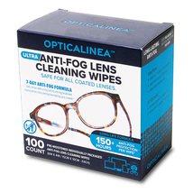 OPTICALINEA Ultra Anti-Fog Lens Cleaning Wipes Pre-Moistened Anti Fog Wipes - £15.74 GBP