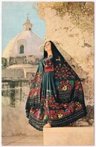 Postcard Lady Colorful Costume Hueyapan Pueblo Mexico - $5.47