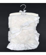First Impressions Baby Blanket Plush Ruffle Satin Trim Macys Velour 2013 - £47.81 GBP