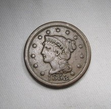 1853 Large Cent VF Coin AM653 - £30.95 GBP