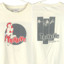 Trivalve Surf Rock Instrumental Band Pin Up Babe T-Shirt size XL Mens Oa... - $18.25