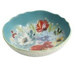 Four (4) Pioneer Woman ~ TEAL ~ Floral ~ MELODY~ 7.5&quot; Pasta Bowls ~ Ston... - $46.75