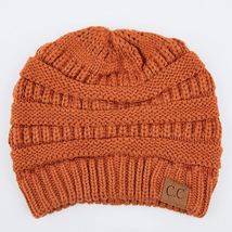 Rust - Beanie New Women Slouchy Knit  Thick Cap Unisex - £15.84 GBP