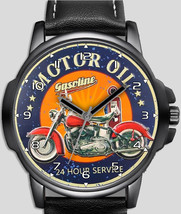 Vintage Style Biker Gasoline Art Stylish Rare Quality Wrist Watch - £43.29 GBP