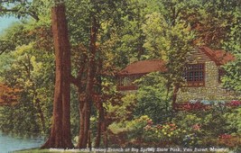 Big Spring State Park Van Buren Missouri MO Dining Lodge Postcard D11 - £2.35 GBP
