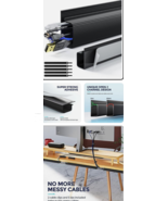 Cable Management Yecaye 94in J Channel Cable Raceway Cable Management Un... - $13.26 CAD