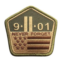 9/11 Never Forget Patch Twin Towers Hook Patch (M9) - £7.70 GBP