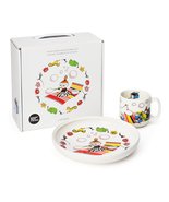 Moomin Arabia Child Set Ceramic Plate and Mug NEW 2017 model (Little My) - £51.63 GBP