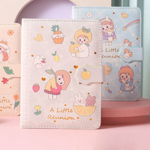 Cute PU Leather Journal A6 Notebook Illustrated Paper Writing Diary 224 Pages - £18.43 GBP