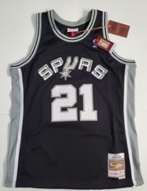 Mitchell &amp; Ness San Antonio Spurs Tim Duncan #21 Swingman Jersey Mens Size L - £79.06 GBP