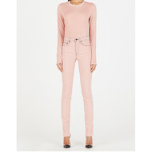 COTTON CITIZEN Womens Jeans Skinny Fit Everyday Cozy Solid Pink Size 25W W408779 - £91.33 GBP