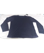 John Varvatos Men&#39;s Blue Long Sleeve 100% Cotton T-Shirt Vintage Wash Si... - $68.58 CAD