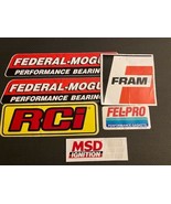 Decals Aftermarket Racing Performance logos Fram,MSD,RCI,Fel-Pro,Federal... - £7.37 GBP