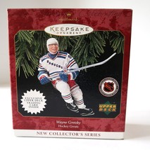 Vtg Hallmark Keepsake in Box 1997 Wayne Gretsky Hockey Greats Ornament Card #1 - £9.41 GBP