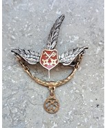 Antique German 800 Silver Shooting Club Pin Badge - 25 Year Membership -... - $1,076.05 MXN