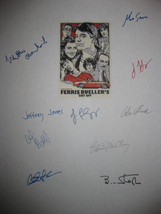 Ferris Bueller&#39;s Day Off Signed Film Movie Screenplay Script X10 Matthew... - $19.99