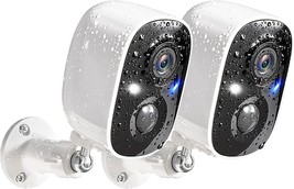 GMK Security Cameras Wireless Outdoor, 2K Color Night Vision AI Motion  - $83.99