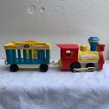 Little People Toy Circus Train with Blue Caboose Vintage Fisher Price From 1980s - £8.67 GBP