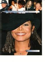 Janet Jackson teen magazine pinup clipping Teen Idols 80&#39;s beautiful smile - £2.75 GBP