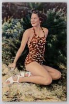 Sexy Woman in Dragonfly Butterfly Swimsuit Postcard D29 - £6.25 GBP
