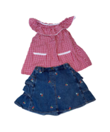 Gymboree Vintage Strawberry Farm Red Check Top/Skort Outfit Sz 4/5 - $32.60 CAD