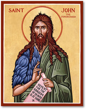 Orthodox icon of Saint John the Baptist  - £157.38 GBP+