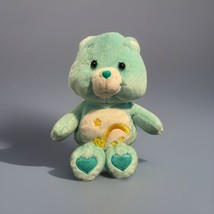 Care Bears 8&quot; Wish Bear Plush Stuffed Animal Yellow Rainbow Shooting Stars Green - £13.91 GBP