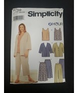 Simplicity 9759 Skirt Pants Top Jacket Suit Sewing Pattern 18W-24W Plus ... - $4.95