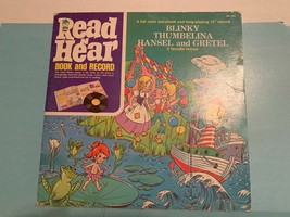 Vintage 1972 Peter Pan Read N Hear Book &amp; Record - Blinky, Thumbelina, &amp; Hansel - £4.78 GBP