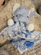 Little Beginnings Blue Elephant Plush Lovie Animals Security Blanket Baby Lovey - £13.64 GBP
