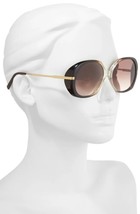  Celine CL40036 56mm Round Sunglasses, Dark Brown/ Light Gold/ Brown - £161.22 GBP