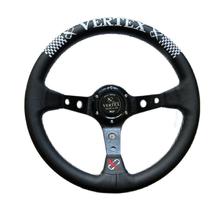 Hot Universal Jdm Vertex Checker Steering Wheel 330mm 13inch Super Fiber Race - £51.34 GBP