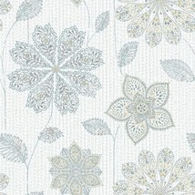 Blue Gypsy Floral Peel And Stick Wallpaper By Nuwallpaper Nu1697. - £32.00 GBP