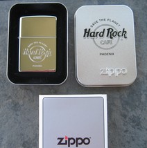 Hard Rock Cafe PHOENIX, Arizona (CLOSED 2020) Zippo Lighter 1999 Polishe... - $41.21 CAD