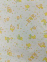 Carters Baby Crib Blanket Sheet Lamb Kitten Duck Nursery Rhyme Made in USA VTG - $25.25