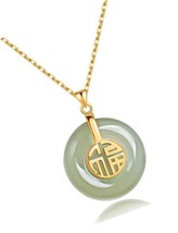Good Fortune Pendant Necklace in 18kt Gold Plated - £45.76 GBP