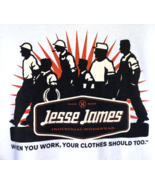 Jesse James Workwear T Shirt Mens 2XL White When You Work Your Clothes S... - £21.04 GBP