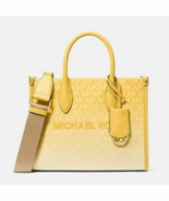 New Michael Kors Mirella Small Ombré Signature Logo Crossbody Bag Daisy ... - €95,14 EUR