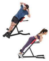 VEVOR Roman Chair Hyperextension Bench 300 lbs Adjustable Extension Machine - $70.99