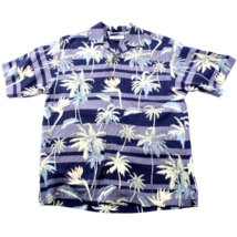 Tommy Bahama Mens Hawaiian Shirt S 100% Silk Palm Print Relaxed Fit - $19.00