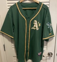 Oakland A's Athletics Majestic Authentic Green Game style jersey 54 - $98.99