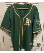 Oakland A&#39;s Athletics Majestic Authentic Green Game style jersey 54 - £77.86 GBP