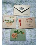 Vintage 4 Small Greeting Cards From 1920s - $8.17 CAD