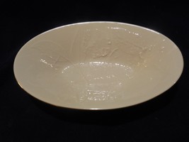  Lenox Ivory/Cream &quot;Nature&#39;s Impressions&quot; Oval Bowl - USA - £7.90 GBP