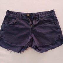 Free People FP Women's Blue Cotton Shorts Size W24 (28×4) image 9