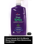 1 Count Aussie 26.2 Oz Miracle Waves Kakadu Plum Moisturizing Conditioner - $392.87 MXN