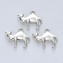 4 Camel Charms Antiqued Silver Arabian Desert Animal Findings Jewelry Supplies - £2.81 GBP