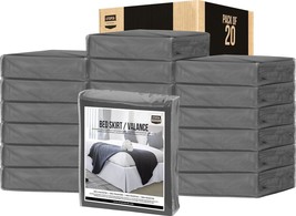 Utopia Bedding Queen Bed Skirt - 20 Pack - Soft Quadruple - - £161.30 GBP