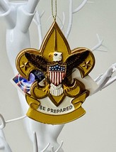 Boy Scouts Of America Fleur De Lis Christmas Ornament ~ Be Prepared - £10.76 GBP