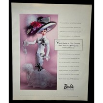 1996 Barbie Doll Print Ad My Fair Lady Eliza Doolittle Vtg 90s Ascot Opening Day - £9.75 GBP